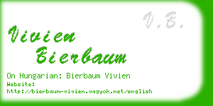 vivien bierbaum business card